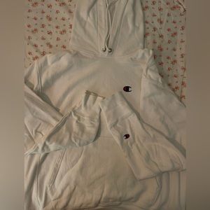 White Champion Hoodie